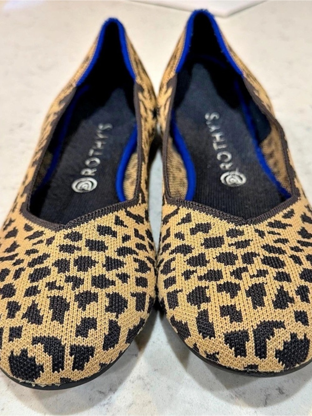 Rothy's The Flat Leopard Print Flats US 12